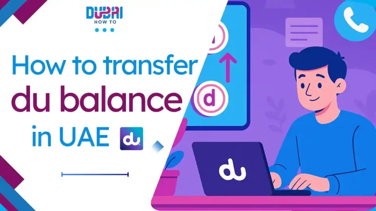 How to transfer du balance in the UAE