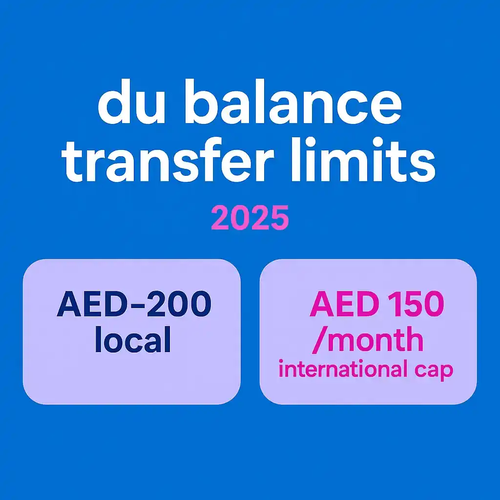 How to transfer du balance in UAE_1