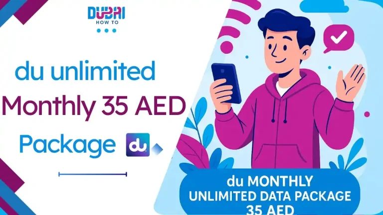 du monthly unlimited data package 35 AED
