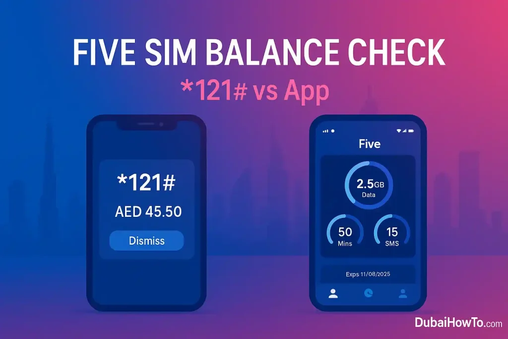 Five sim balance check UAE_1