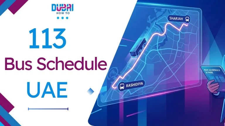 113 Bus Route Sharjah to Rashidiya