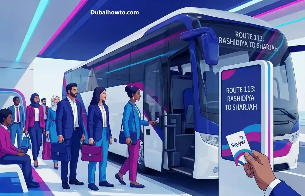 113 Bus Route Sharjah to Rashidiya_2