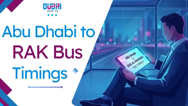 Abu Dhabi to Ras Al Khaimah Bus Timings