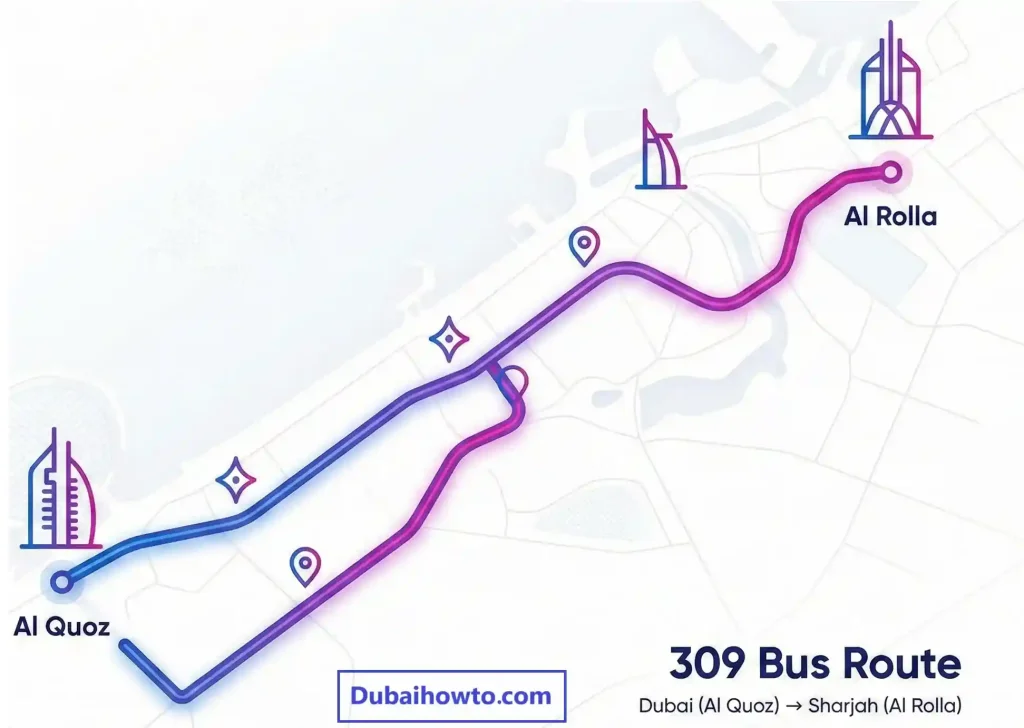 Al Quoz to Sharjah Bus 309_3