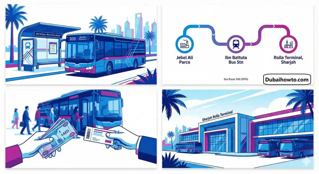 Jebel Ali to Sharjah Bus Timing_1